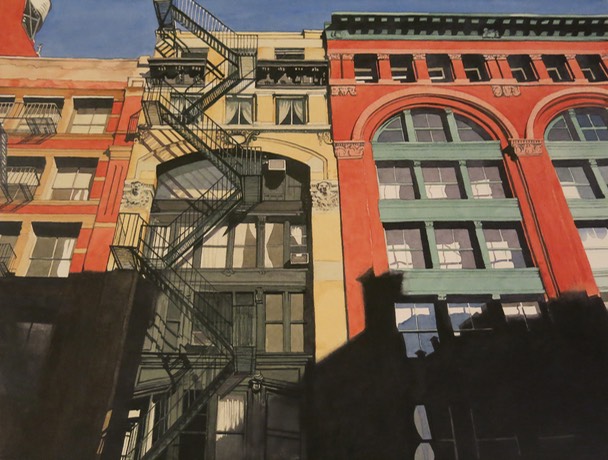 Deep Shade, North Side of Franklin Street_1988_Lombardi_Nan